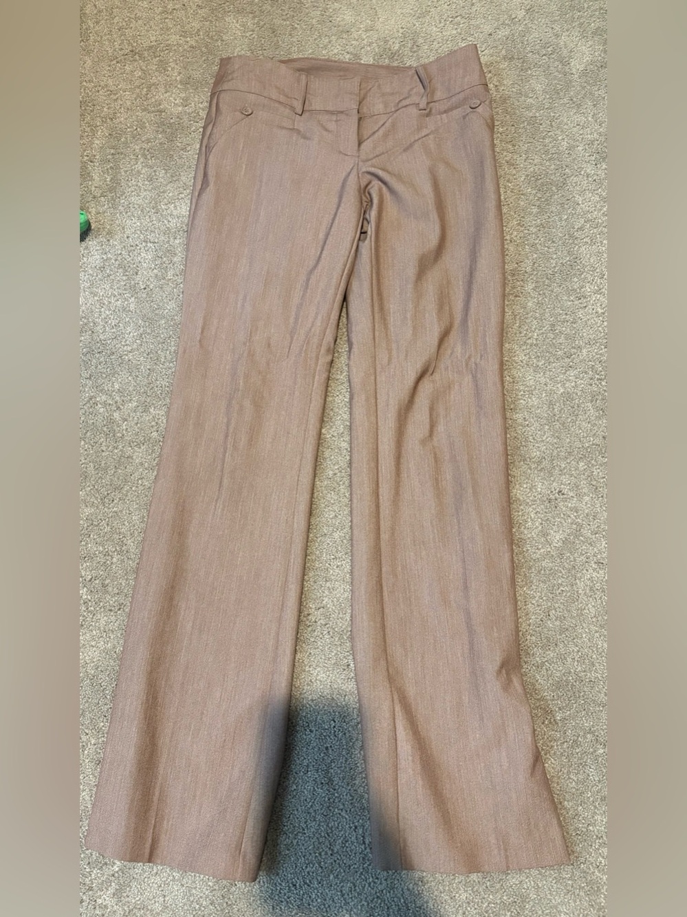 Set of 3 Women's Dress Pants, Gray and pinkish/beige, black pinstripe